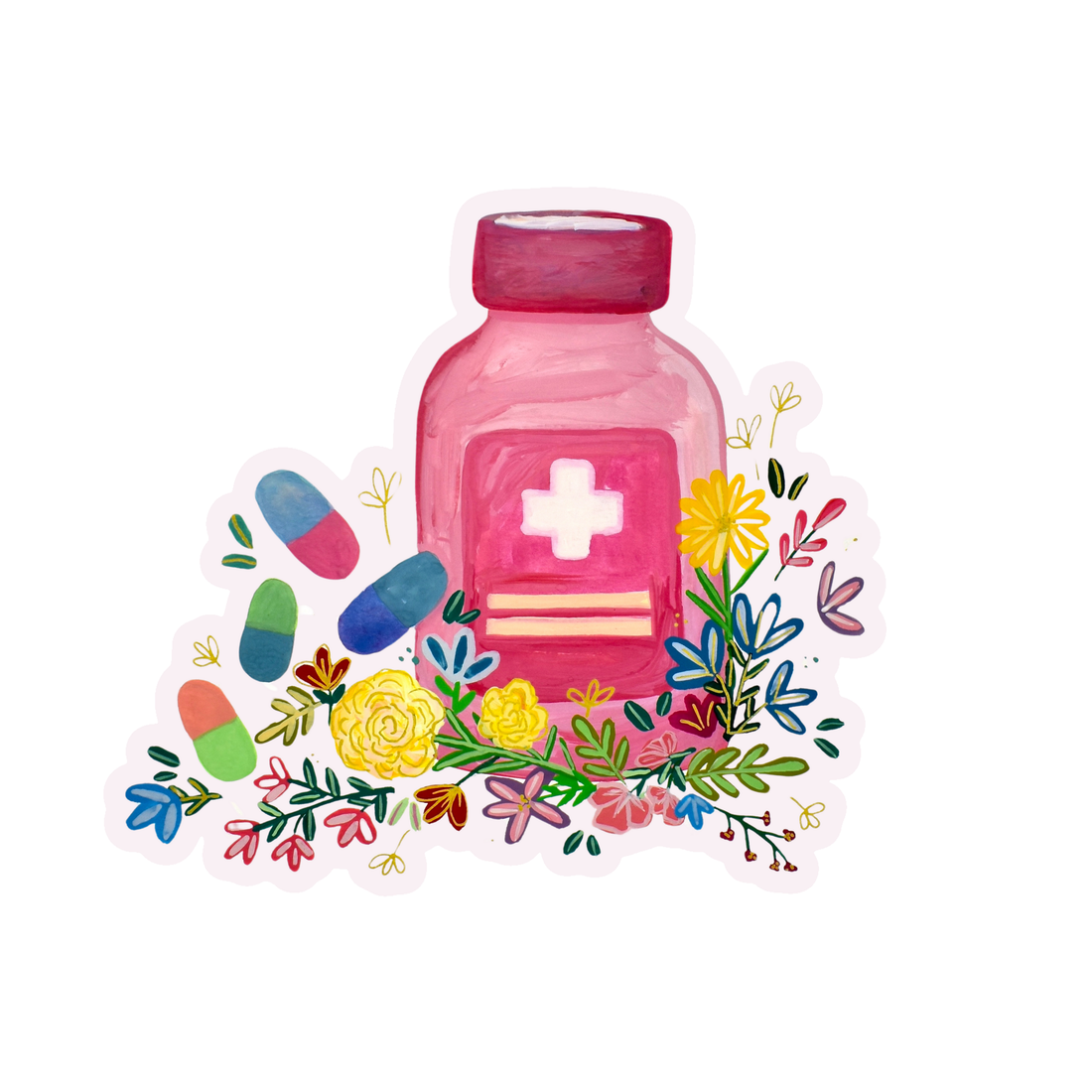 Pharmacology sticker waterproof quality vinyl matte