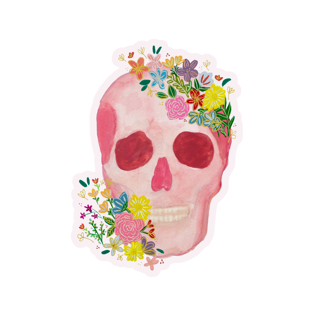 Skull Sticker waterproof quality vinyl matte