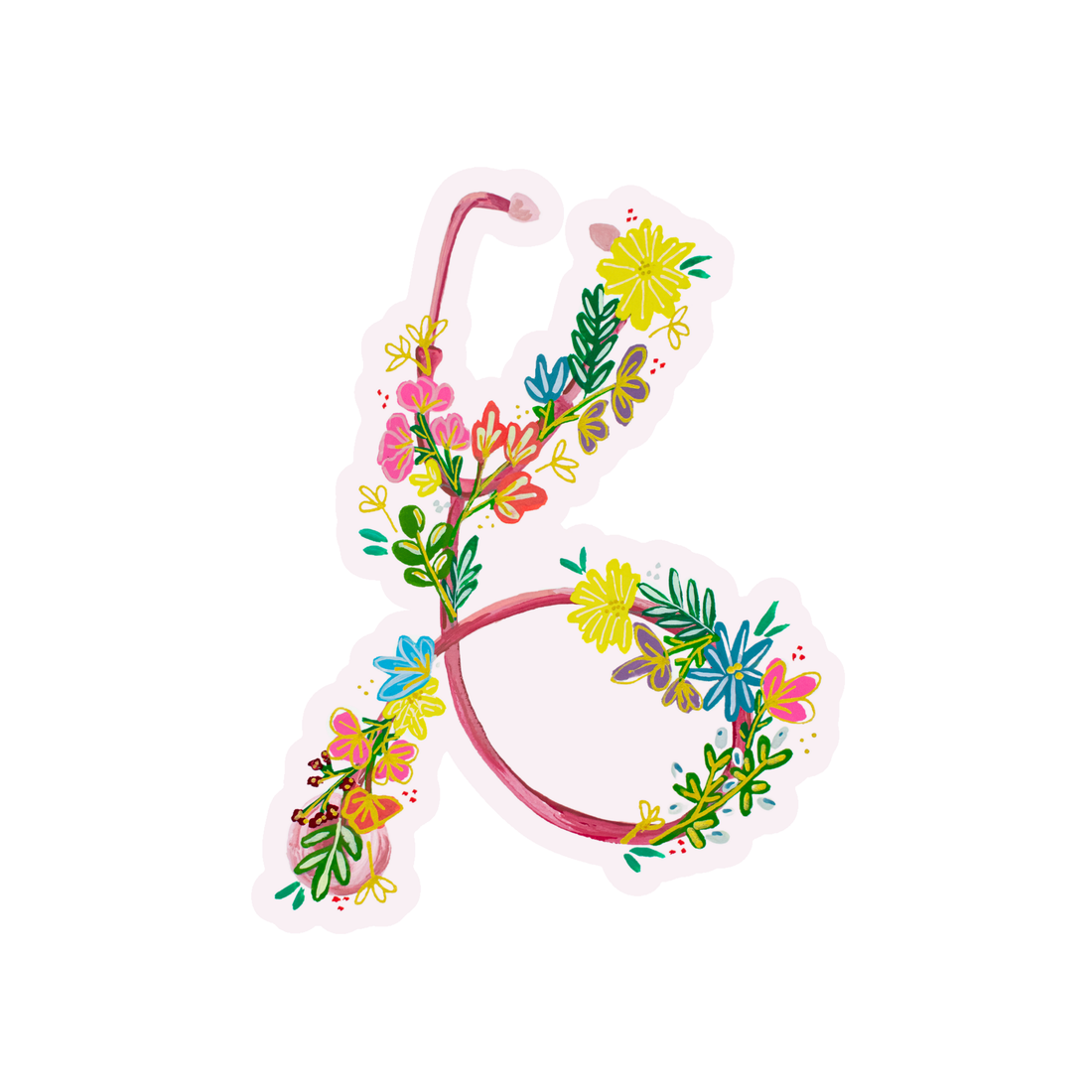 Stethoscope Sticker waterproof quality vinyl matte