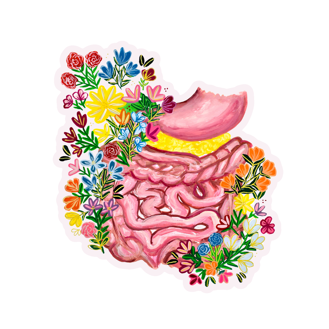 Gastrointestinal sticker waterproof quality vinyl matte