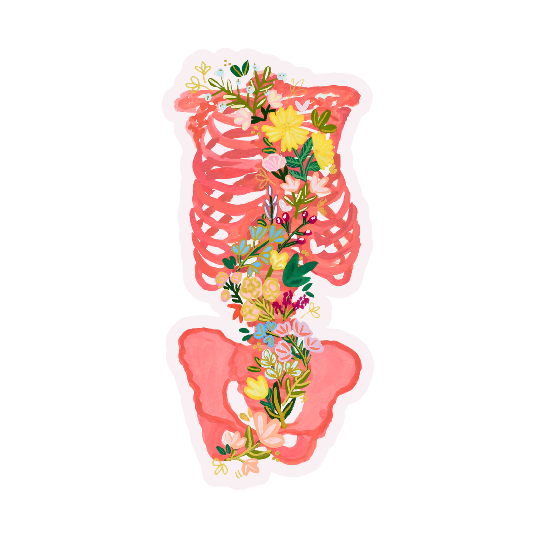 Skeleton Sticker waterproof quality vinyl matte