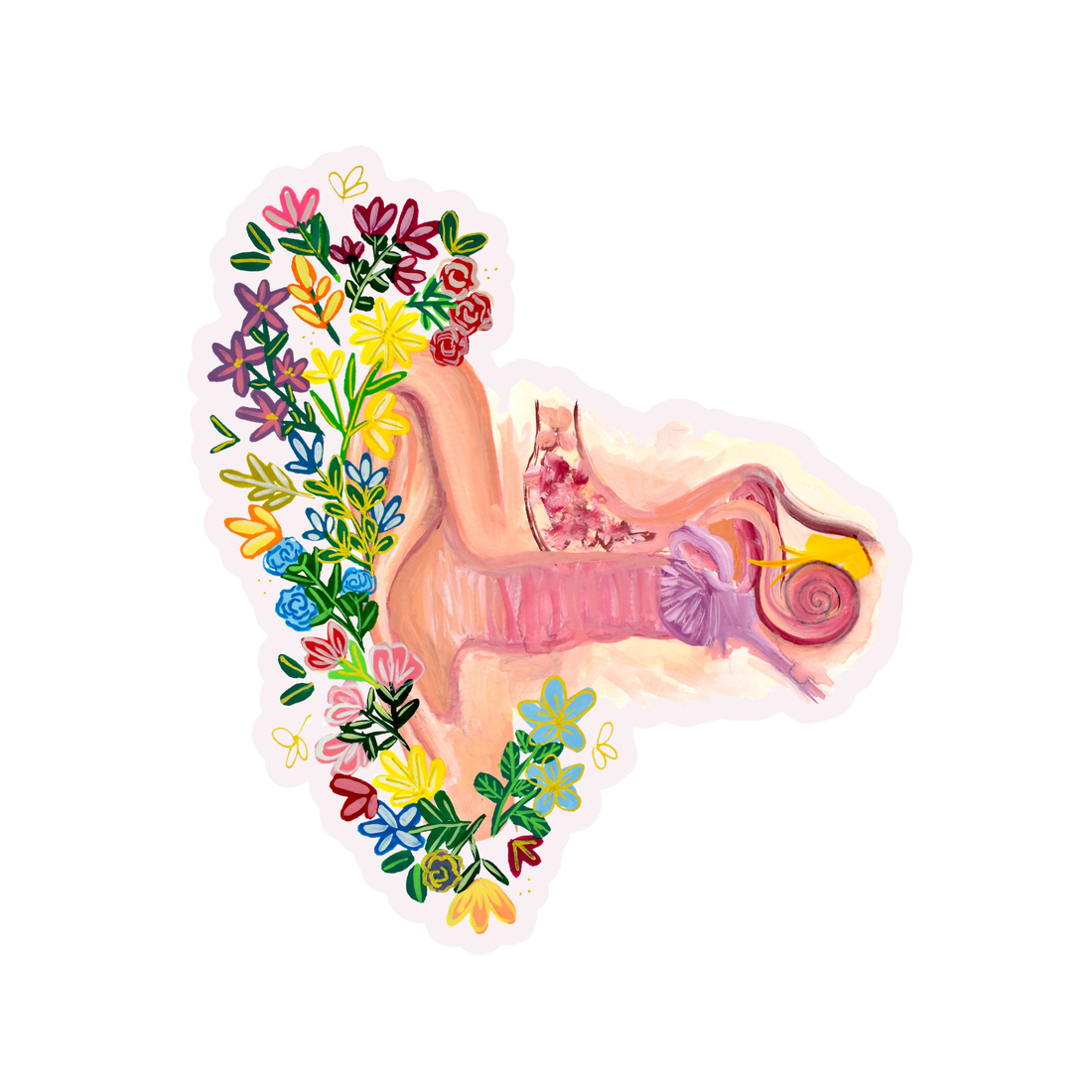 Ear sticker waterproof quality vinyl matte