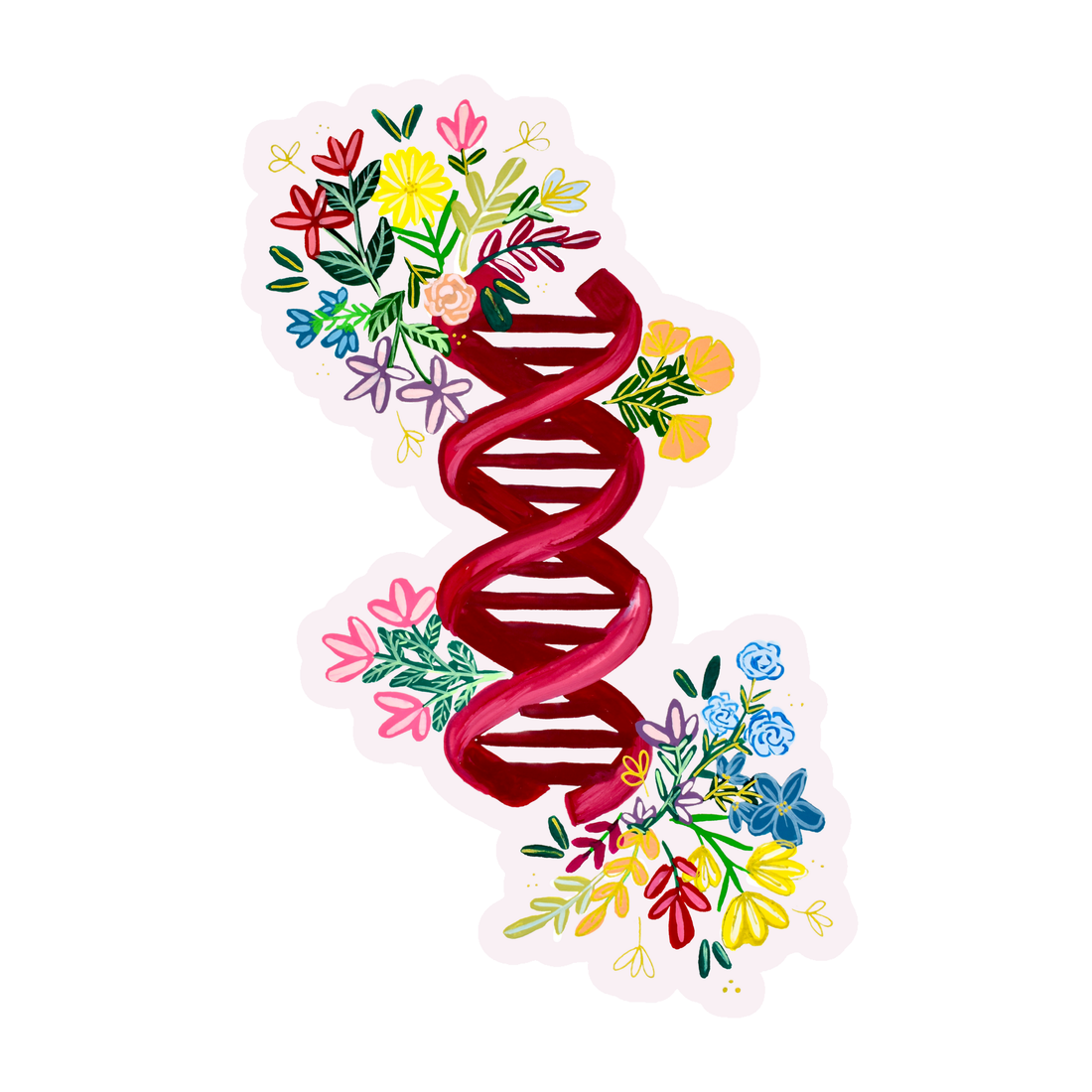 DNA Sticker waterproof quality vinyl matte