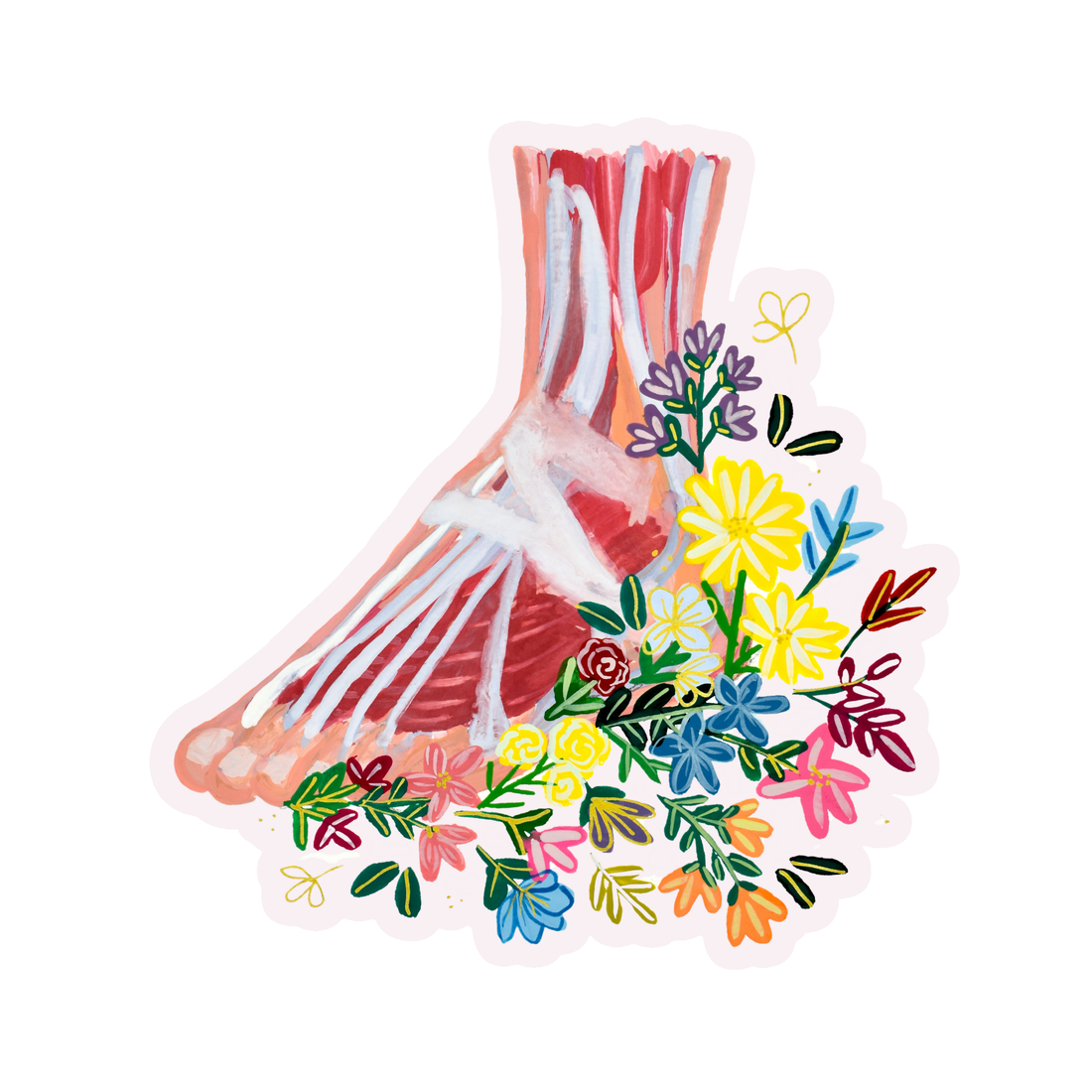 Foot sticker waterproof quality vinyl matte