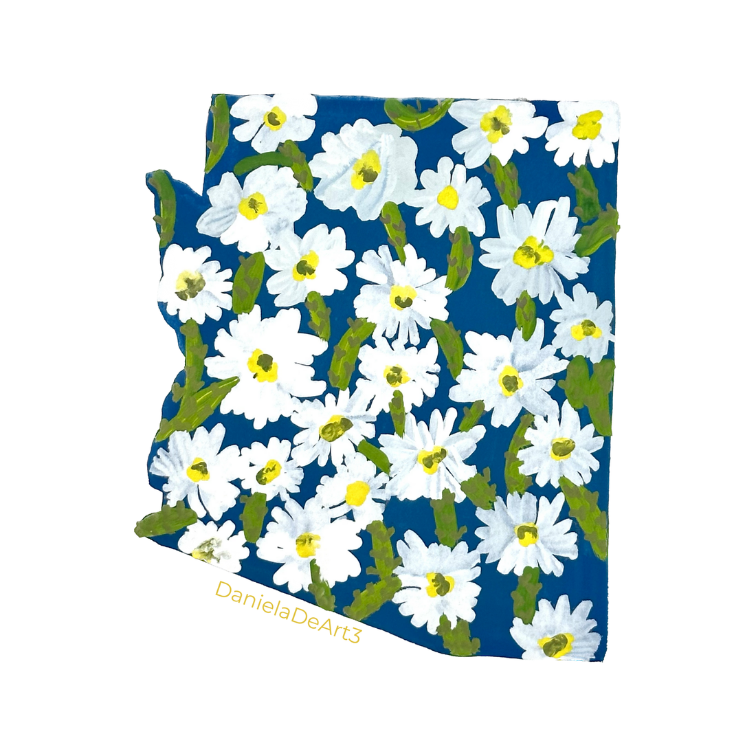 Arizona State Flowers sticker WATERPROOF QUALITY VINYL MATTE