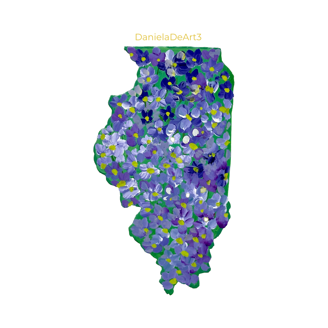 Illinois State Flowers sticker WATERPROOF QUALITY VINYL MATTE