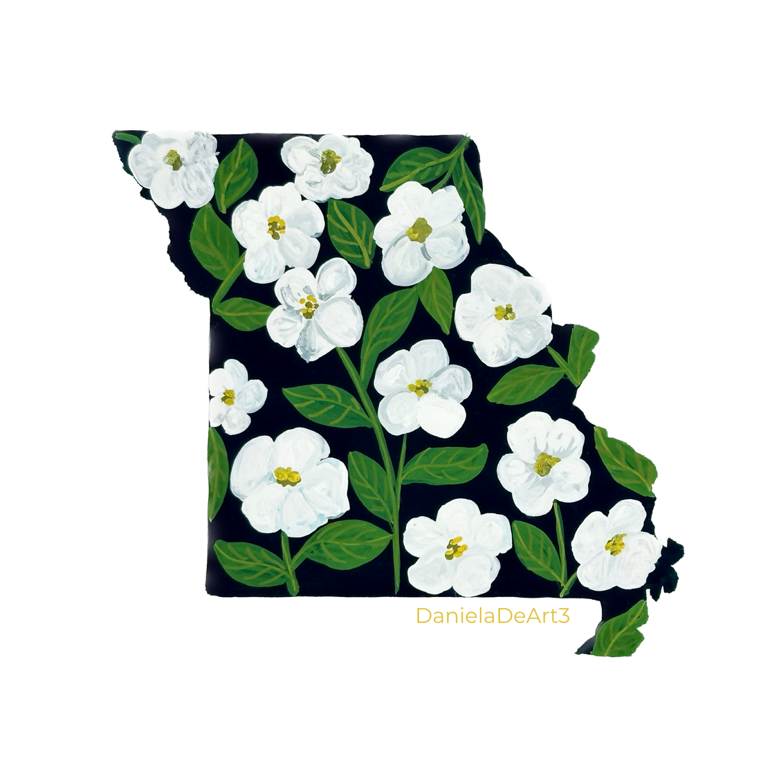 Missouri State Flowers sticker WATERPROOF QUALITY VINYL MATTE