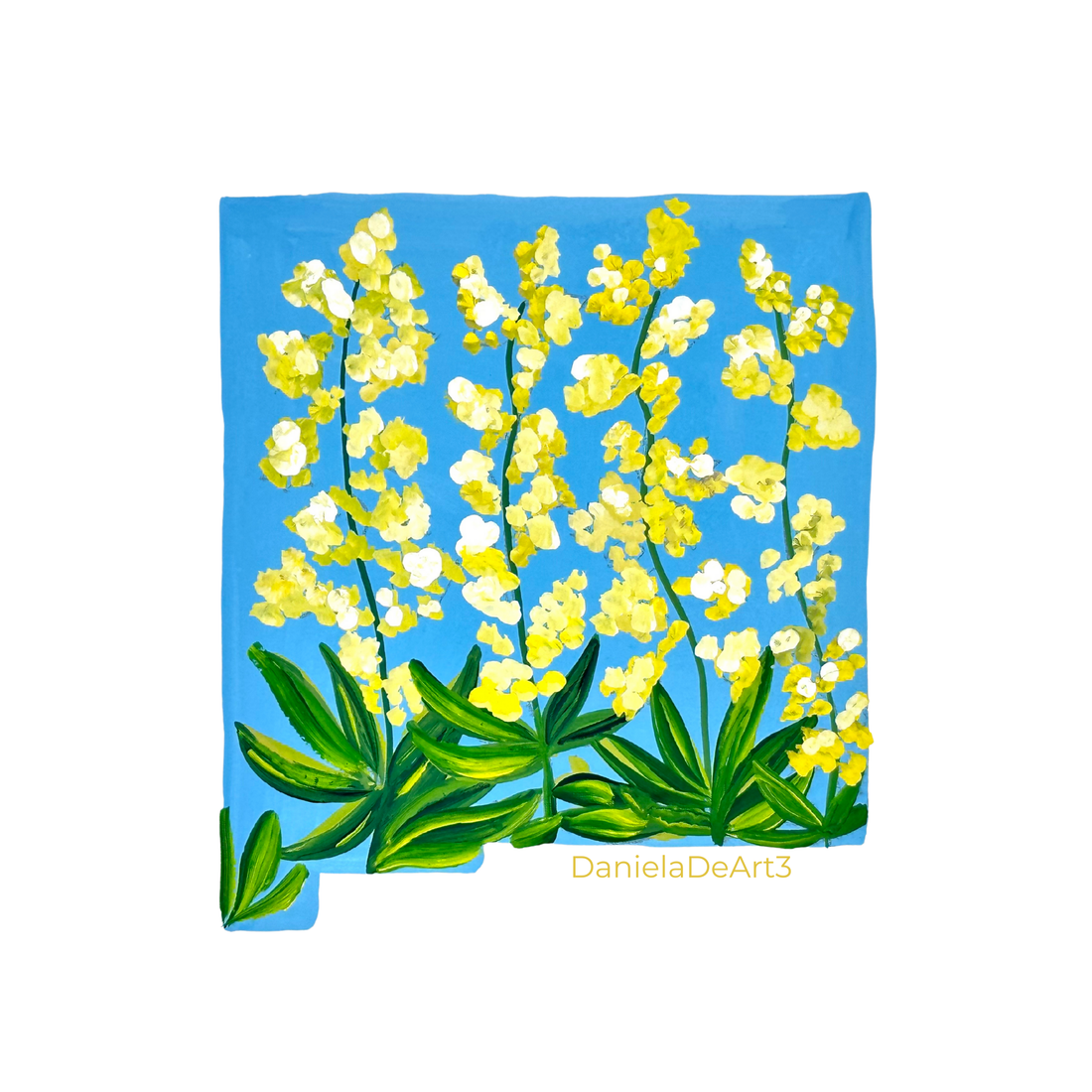 New Mexico State Flowers sticker WATERPROOF QUALITY VINYL MATTE