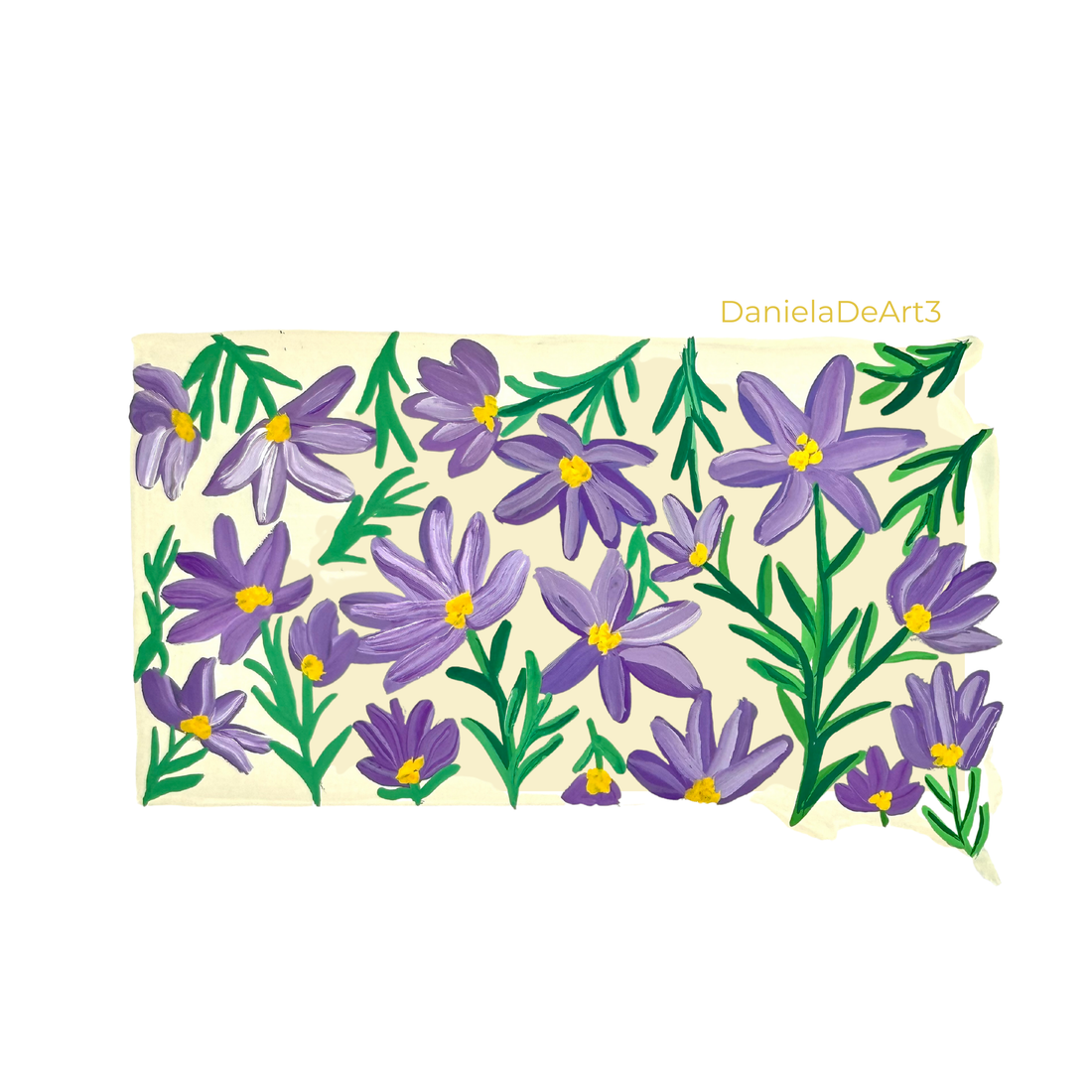 South Dakota State Flowers sticker WATERPROOF QUALITY VINYL MATTE