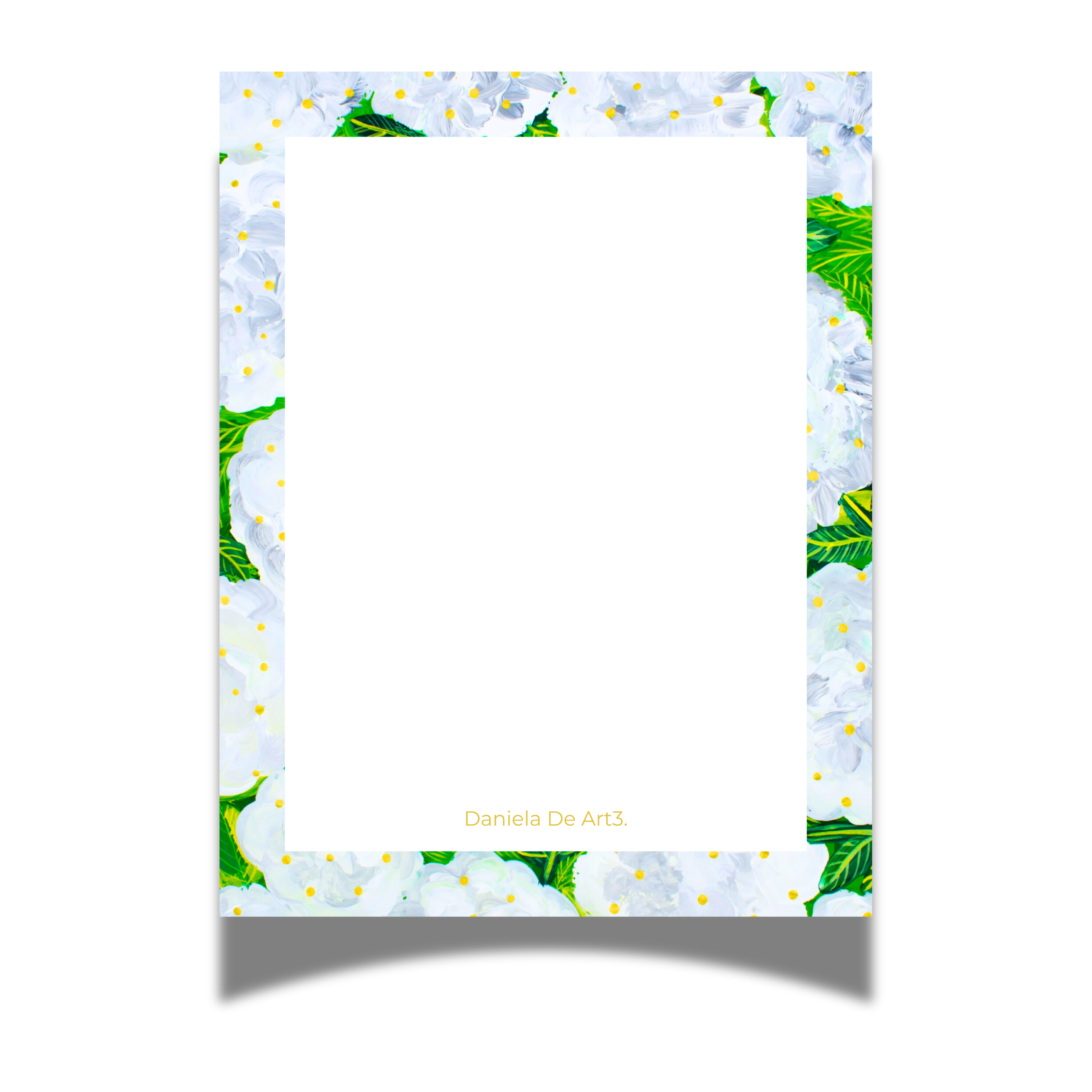 White Hydrangea Note Pads