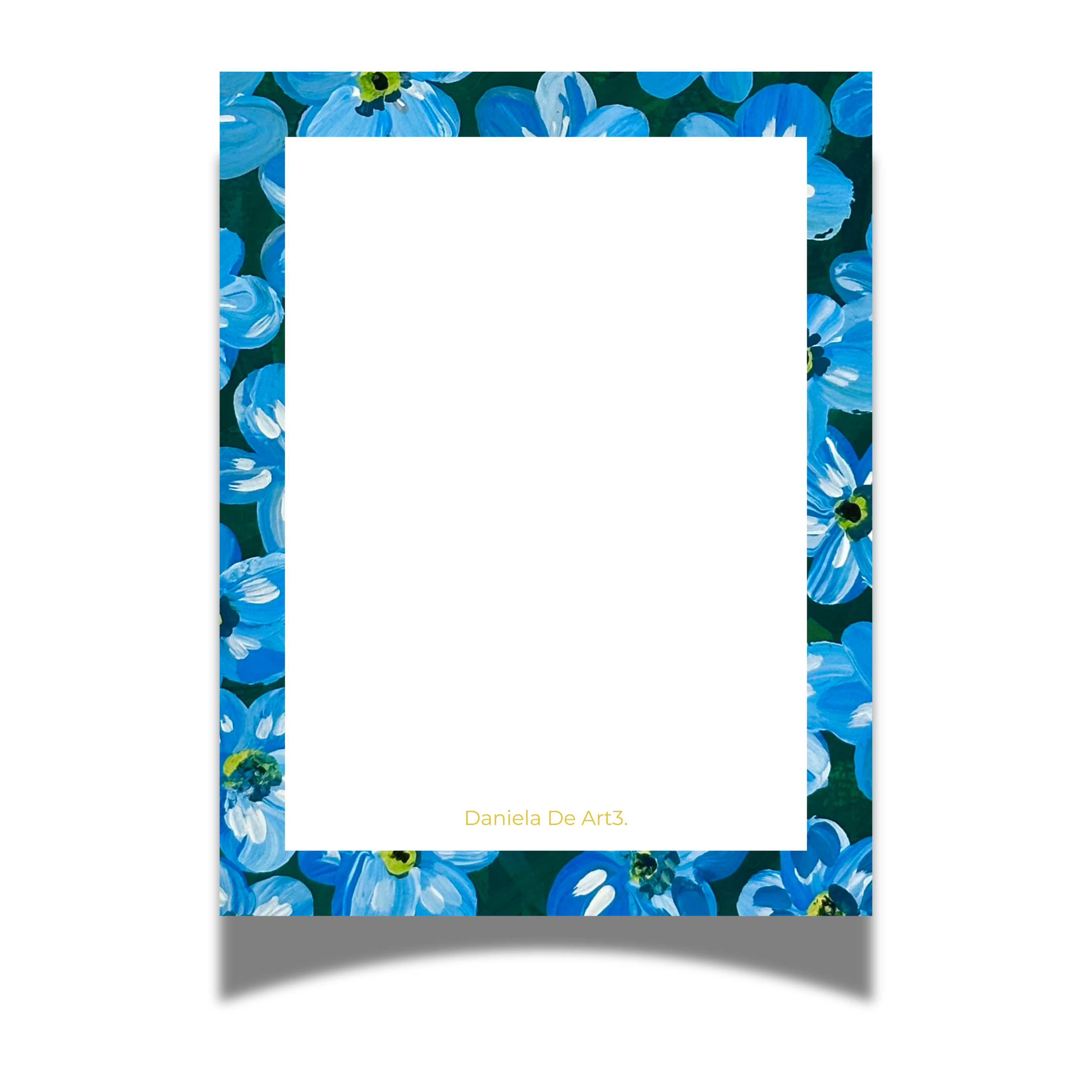 Azalea Blue Flowers Notepad