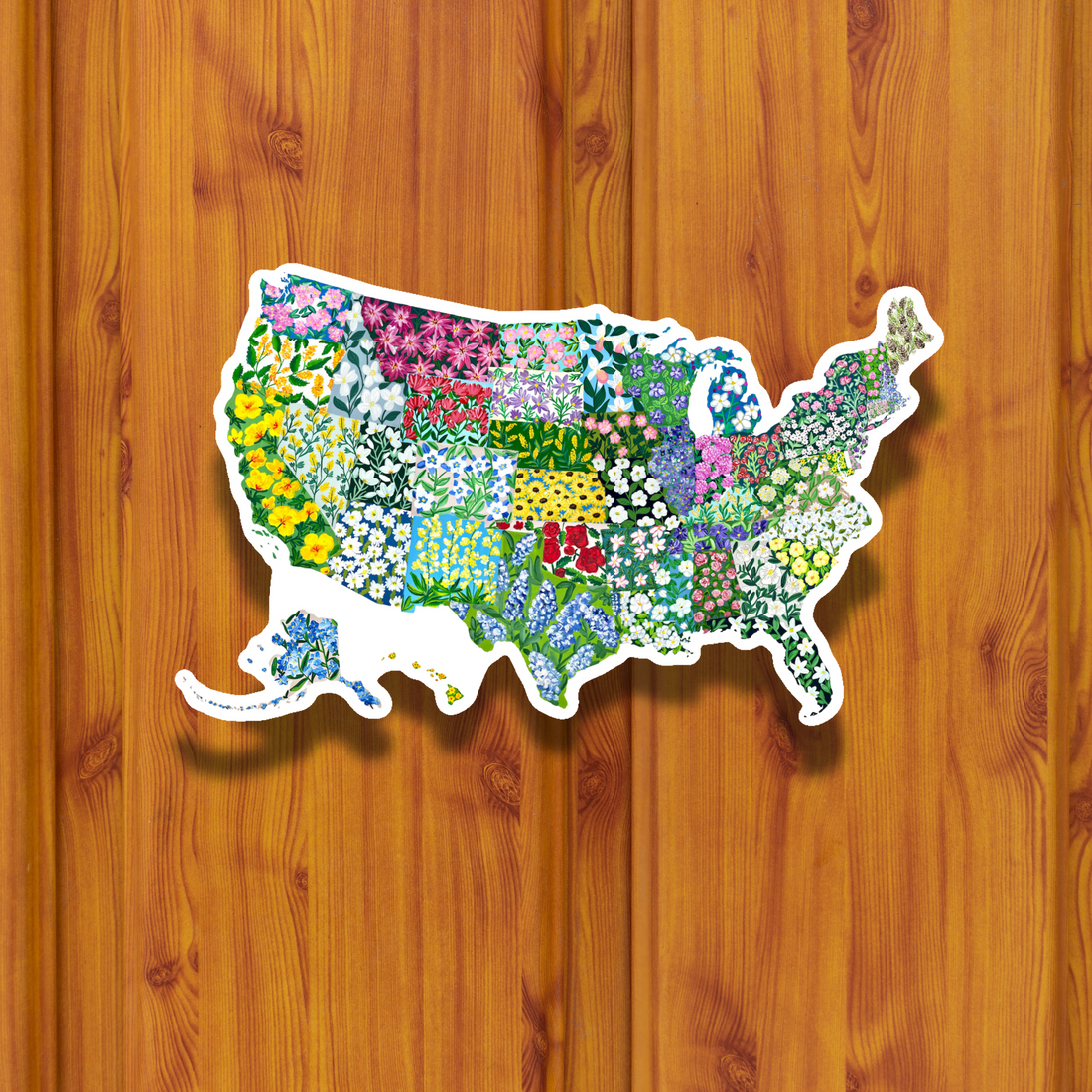 State Flowers sticker