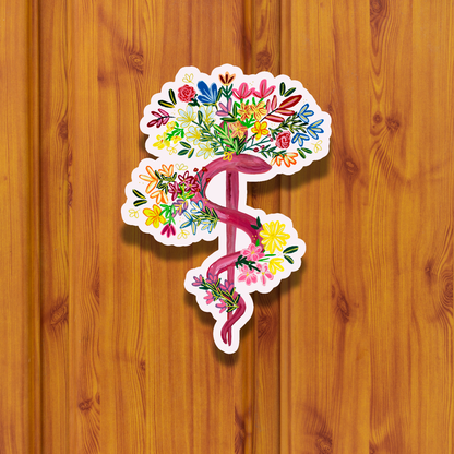 Rod of asclepius sticker