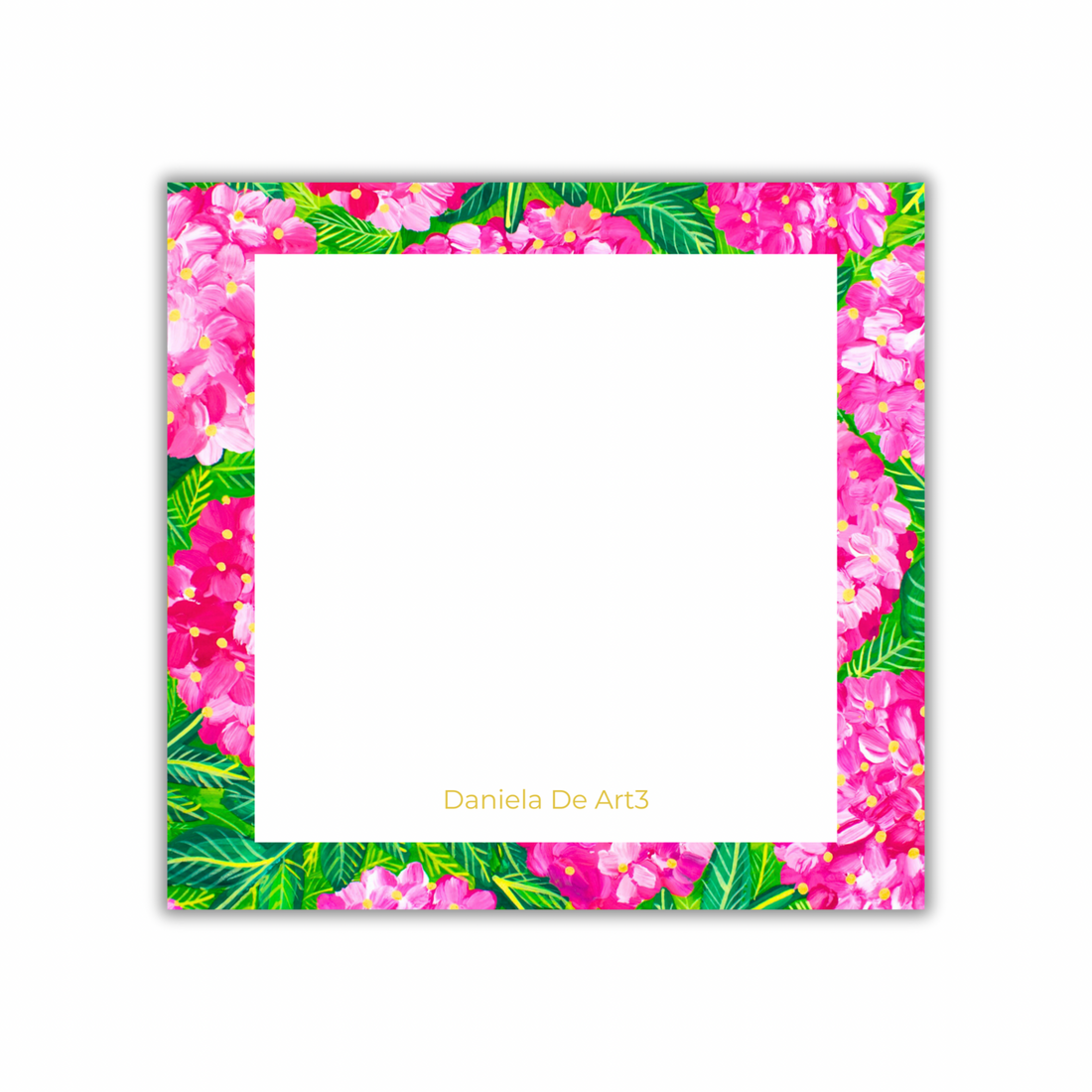 Pink Hydrangea post it