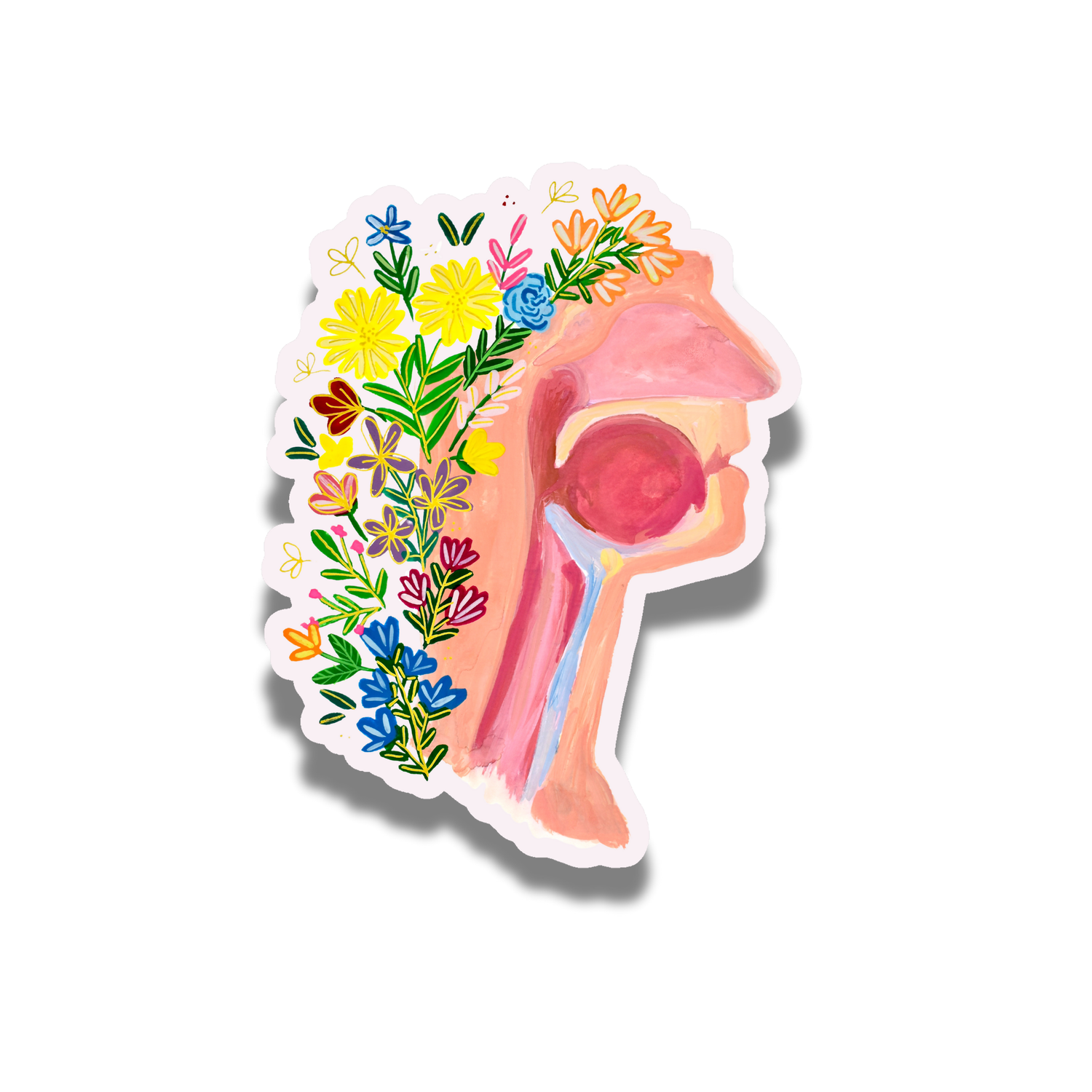 Throat sticker