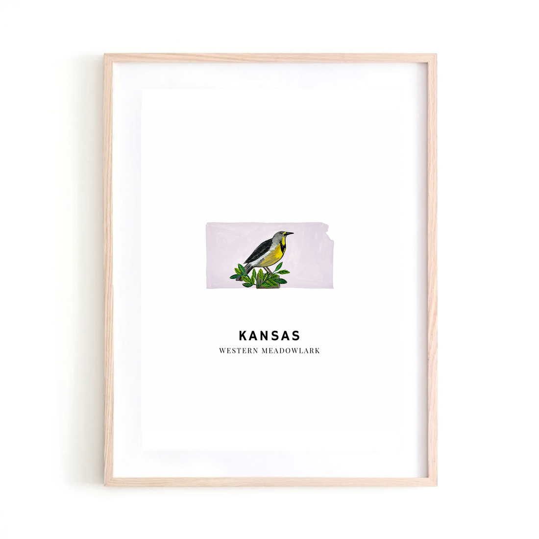 Kansas State Bird art print