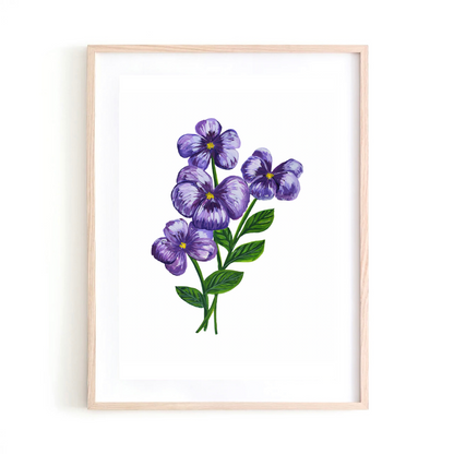 Violet art print