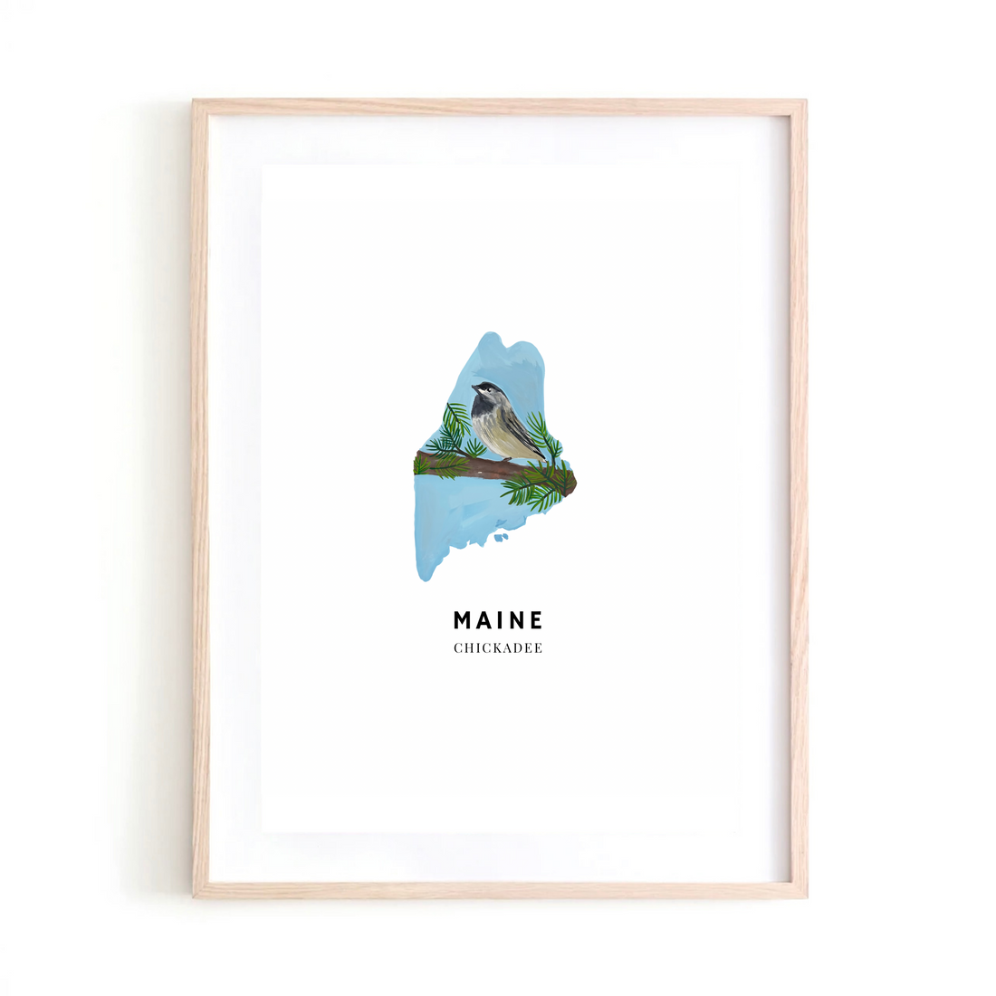 Maine State Bird art print