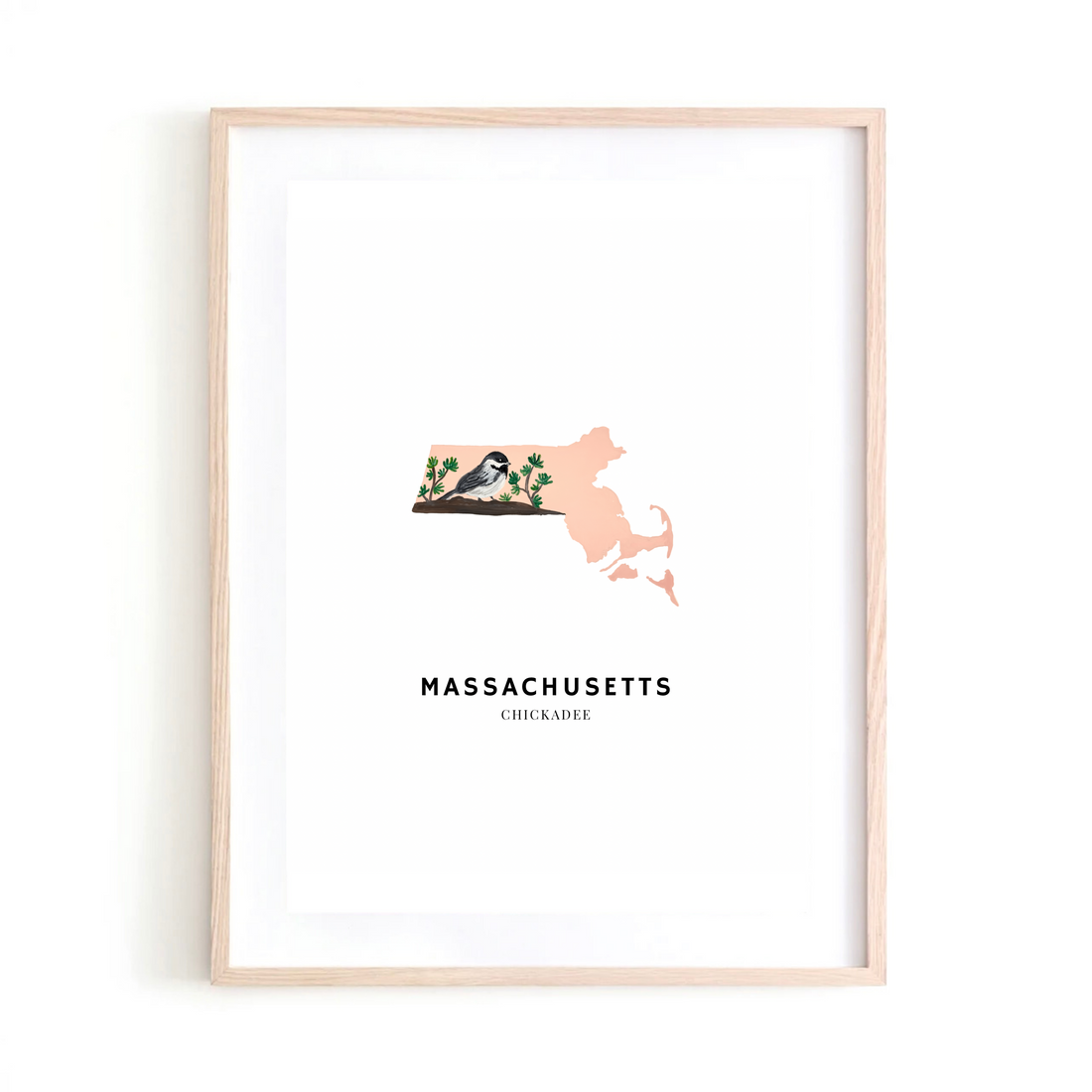 Massachusetts State Bird art print