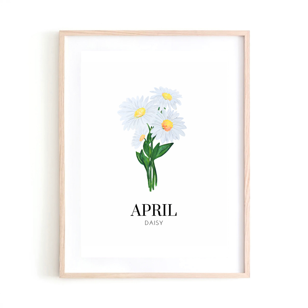 April Daisy art print