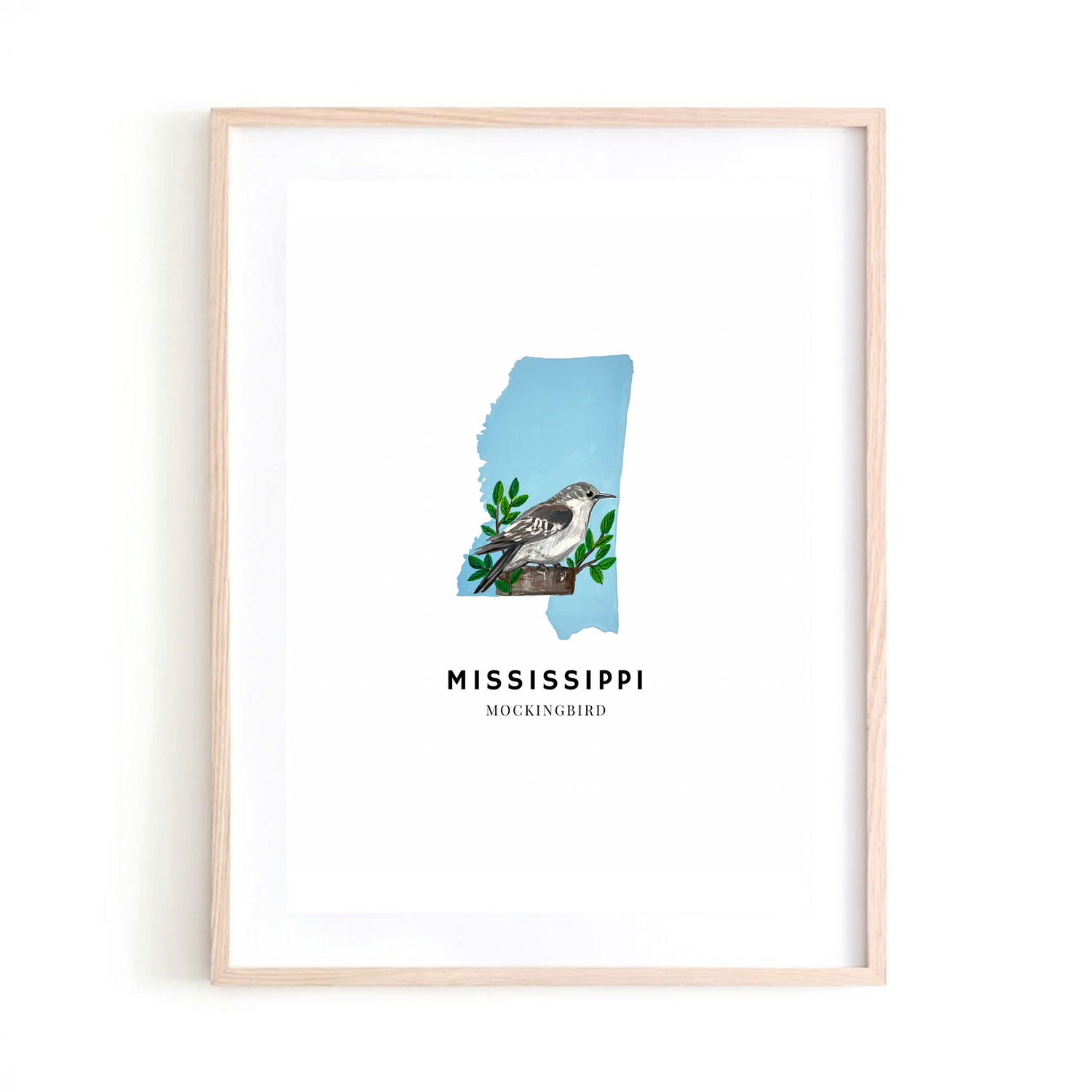 Mississippi State Bird art print