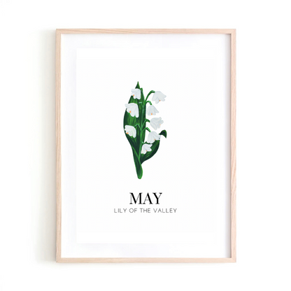 May Lily of the valley art print