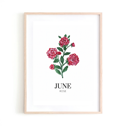 June Rose art print