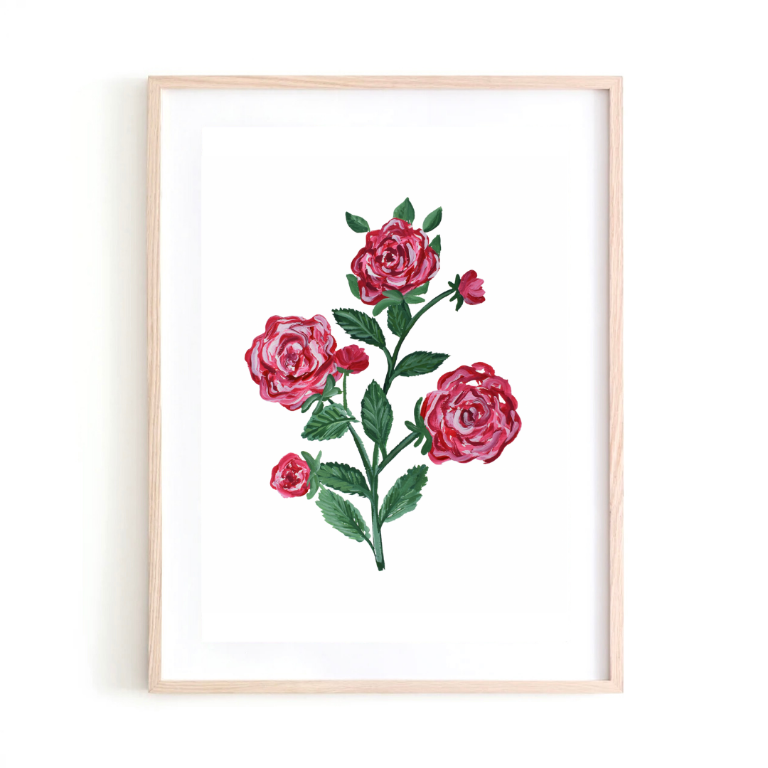 Rose art print