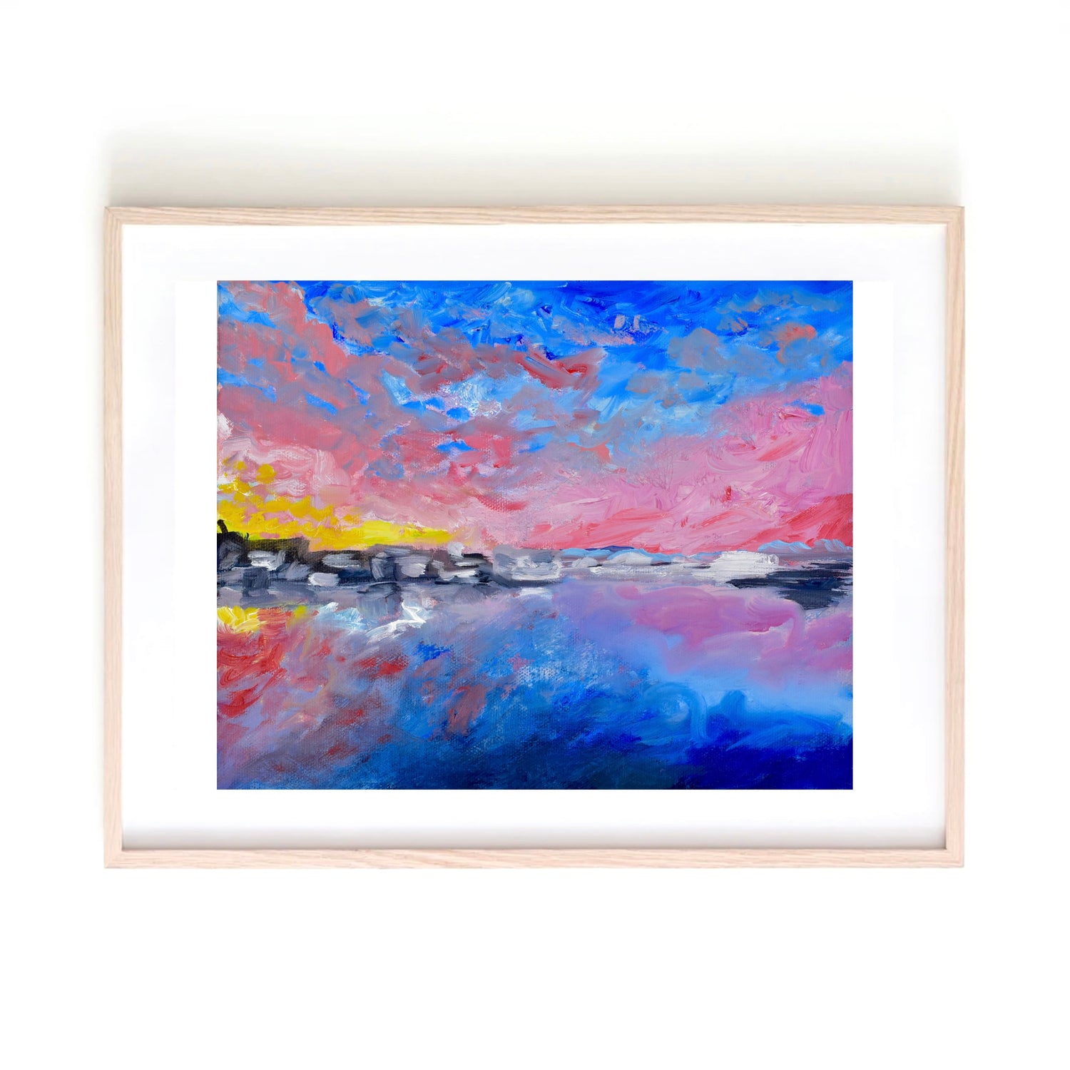 Charleston sunset art print