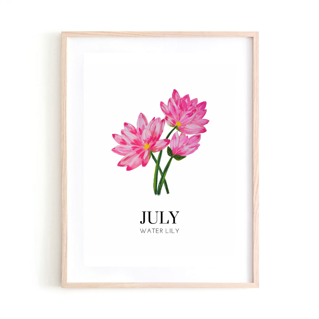 July Water lily art print