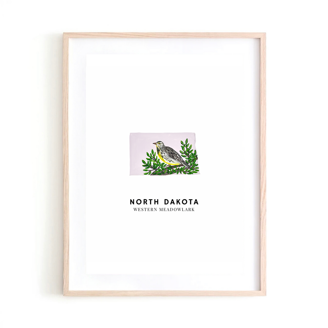 North Dakota State Bird art print