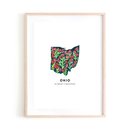 Ohio State Flower art print