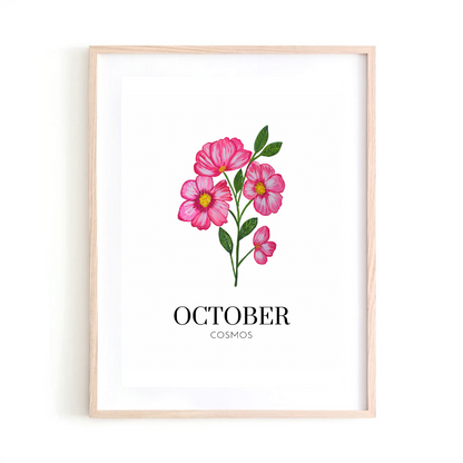 October Cosmos art print