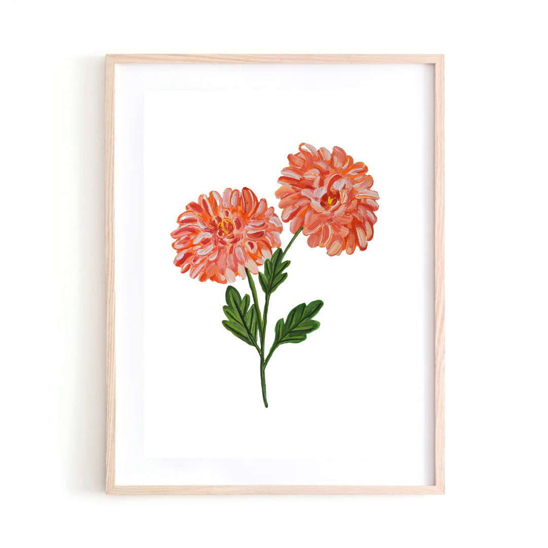 Chrysanthemum art print