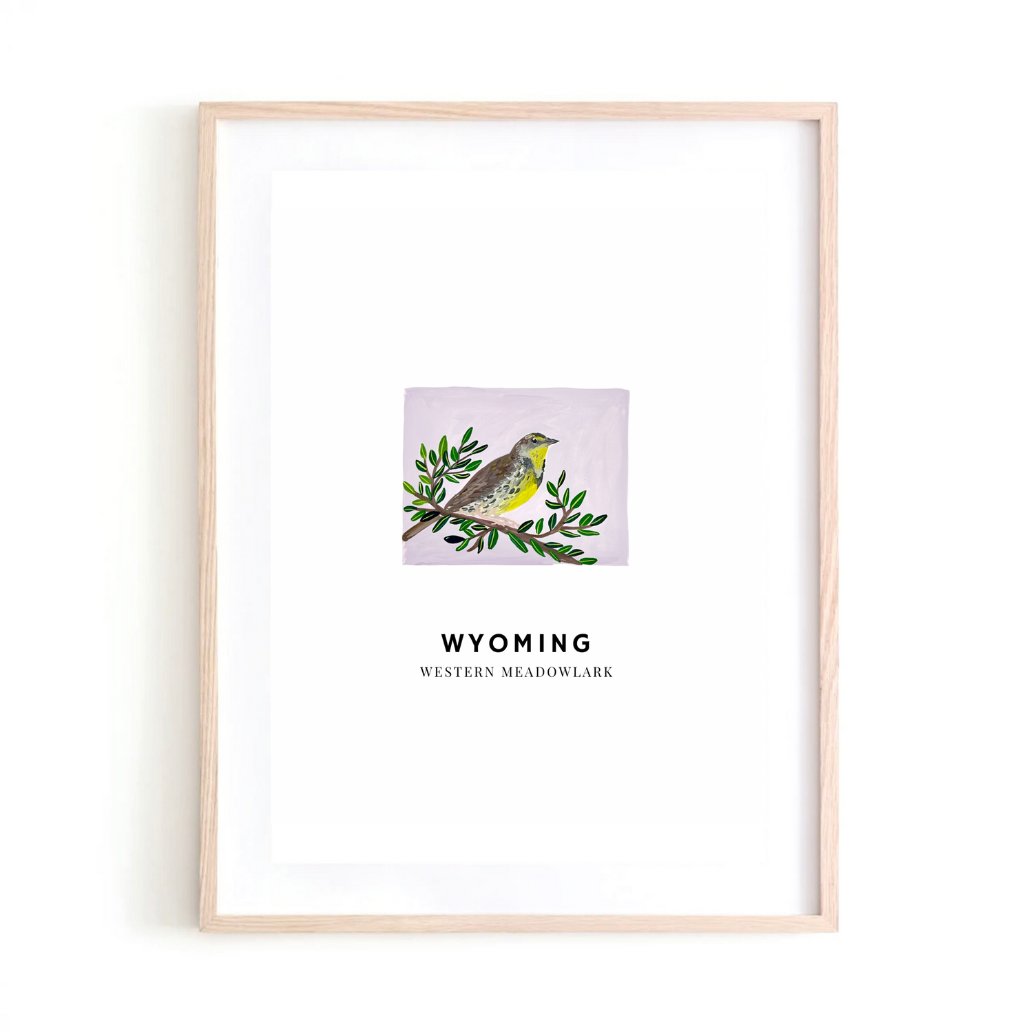 Wyoming State Bird art print