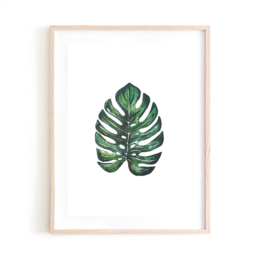 Oil Monstera art print