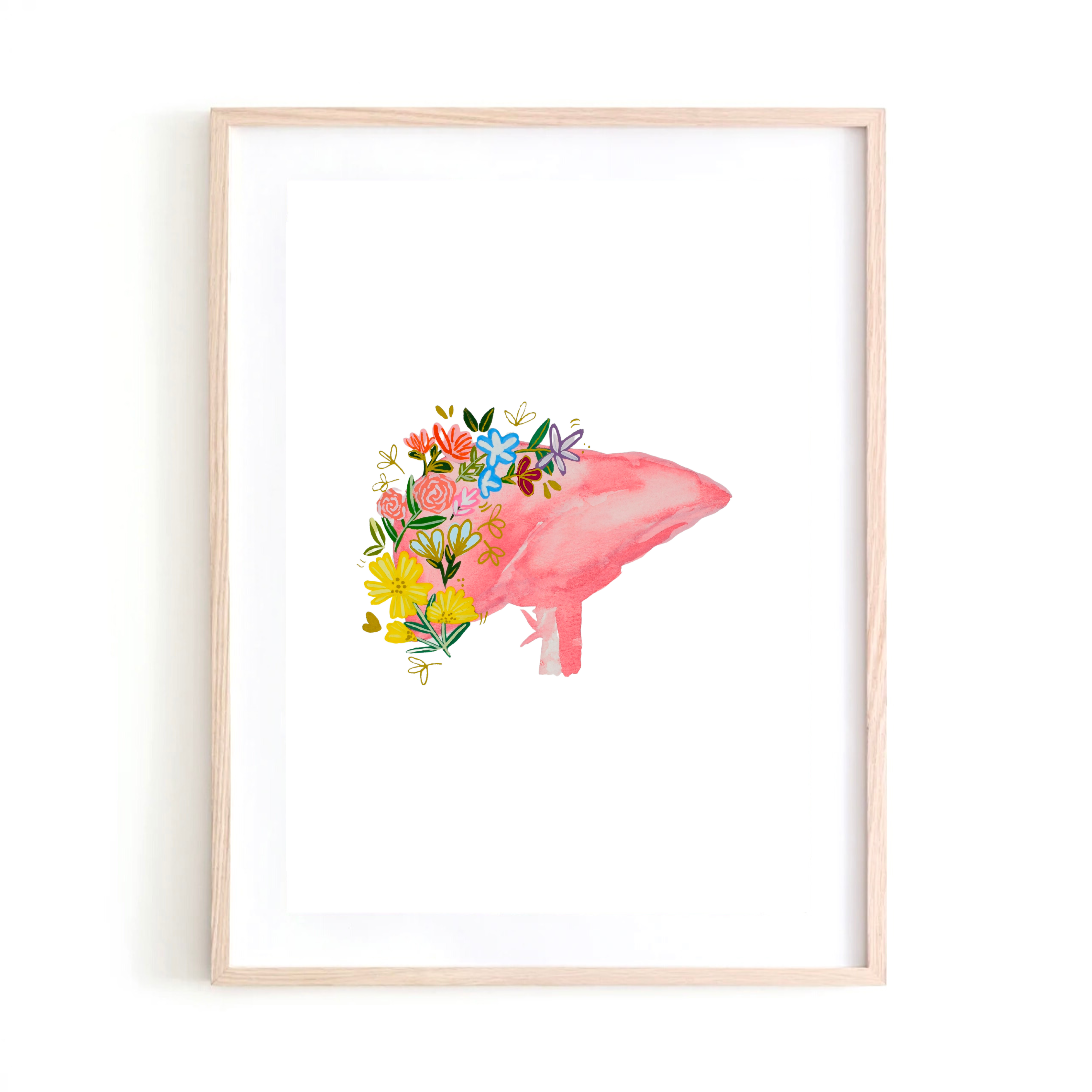 Liver art print