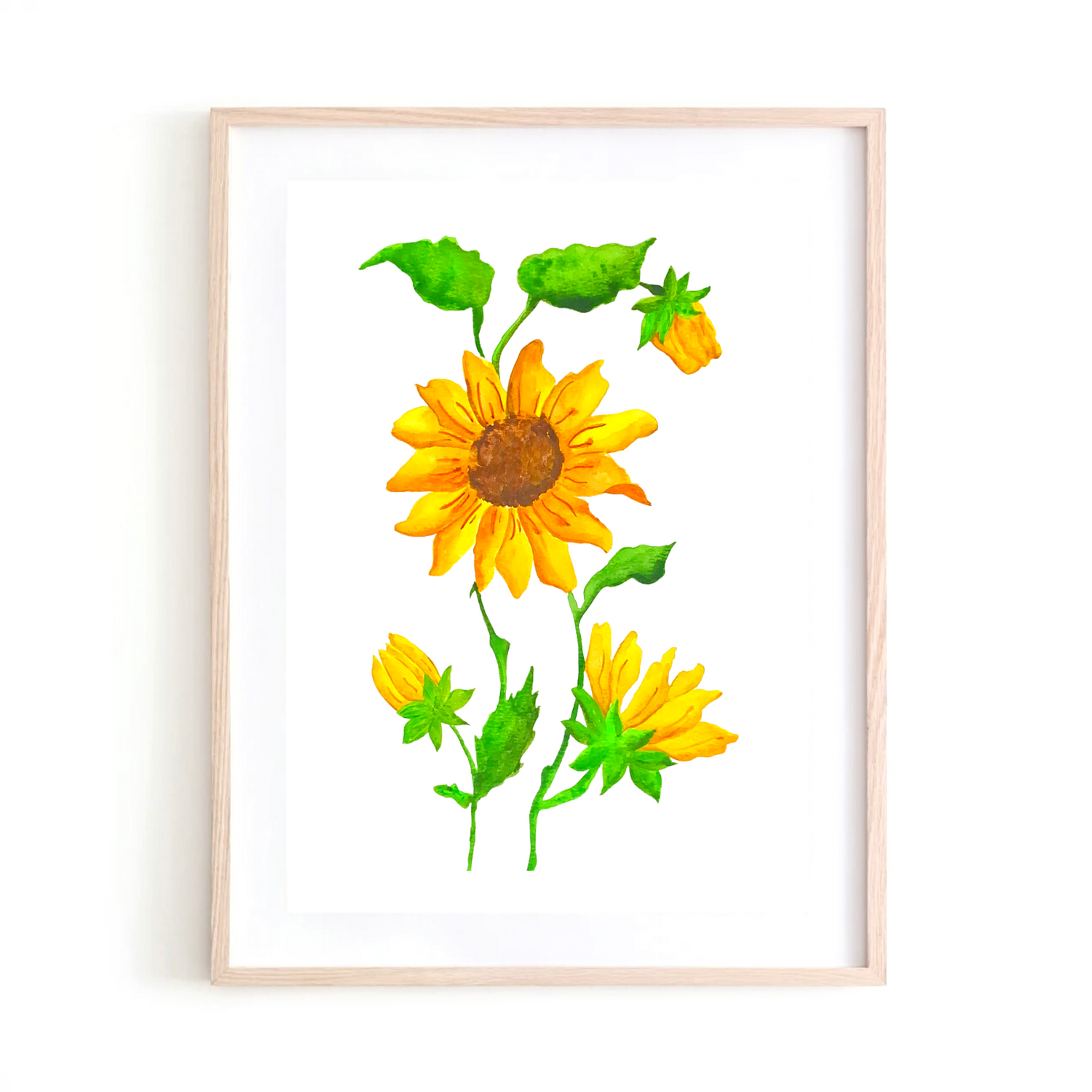 Sunflower art print