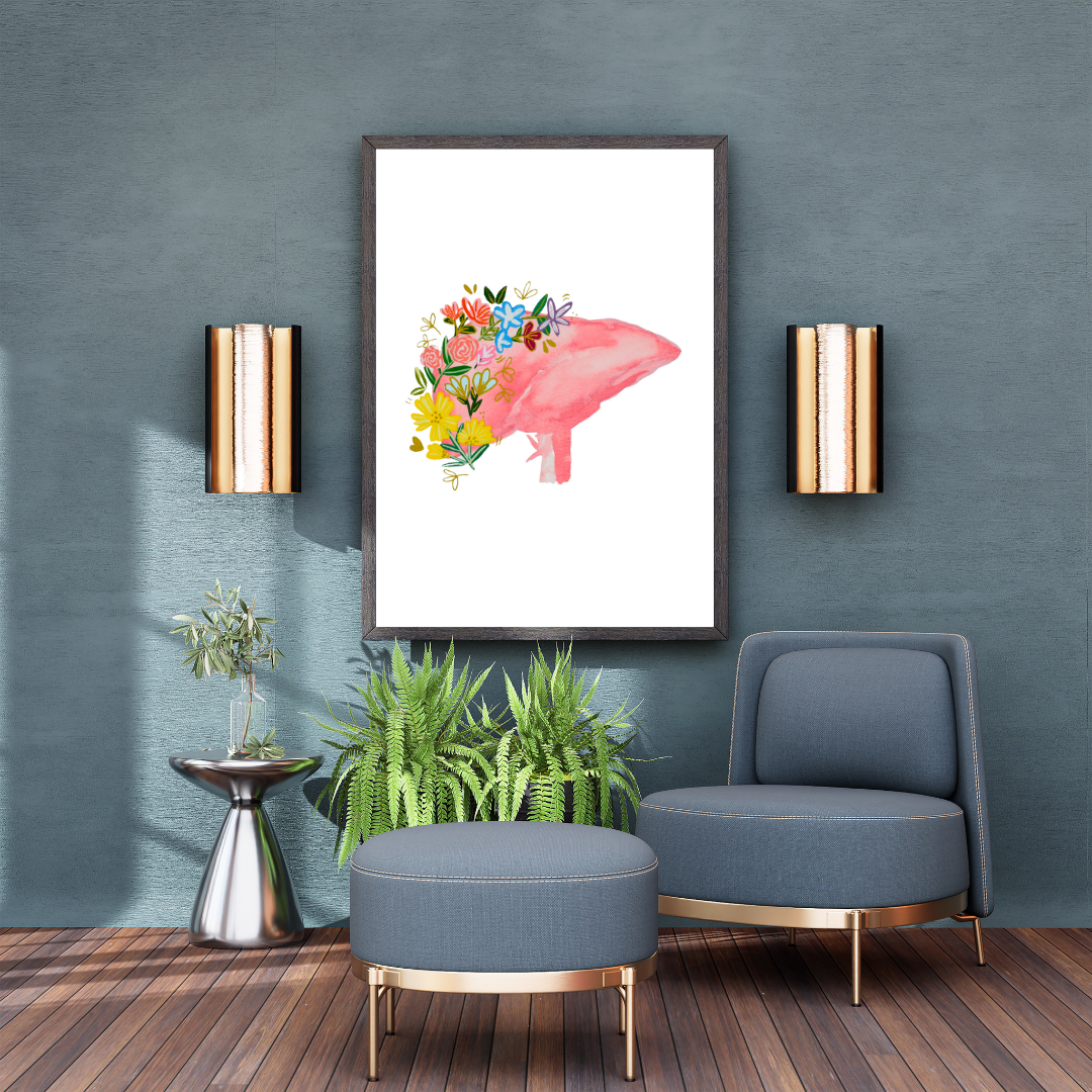 Liver art print