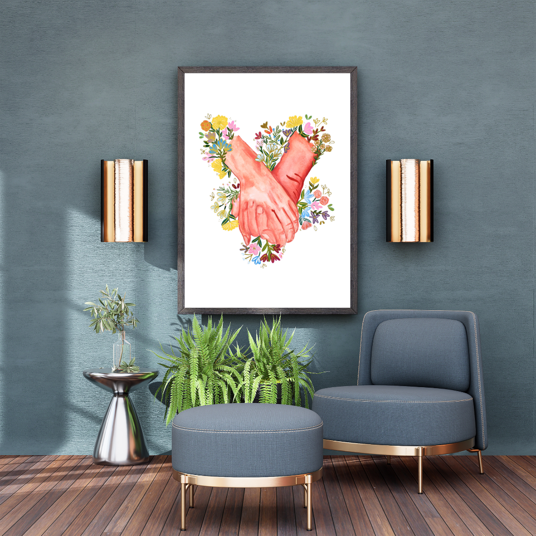 Hands art print