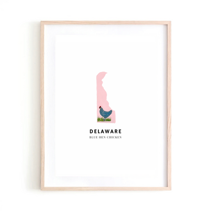 Delaware State Bird art print