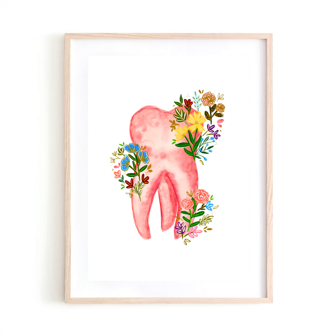 Tooth art print