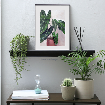 Alocasia art print