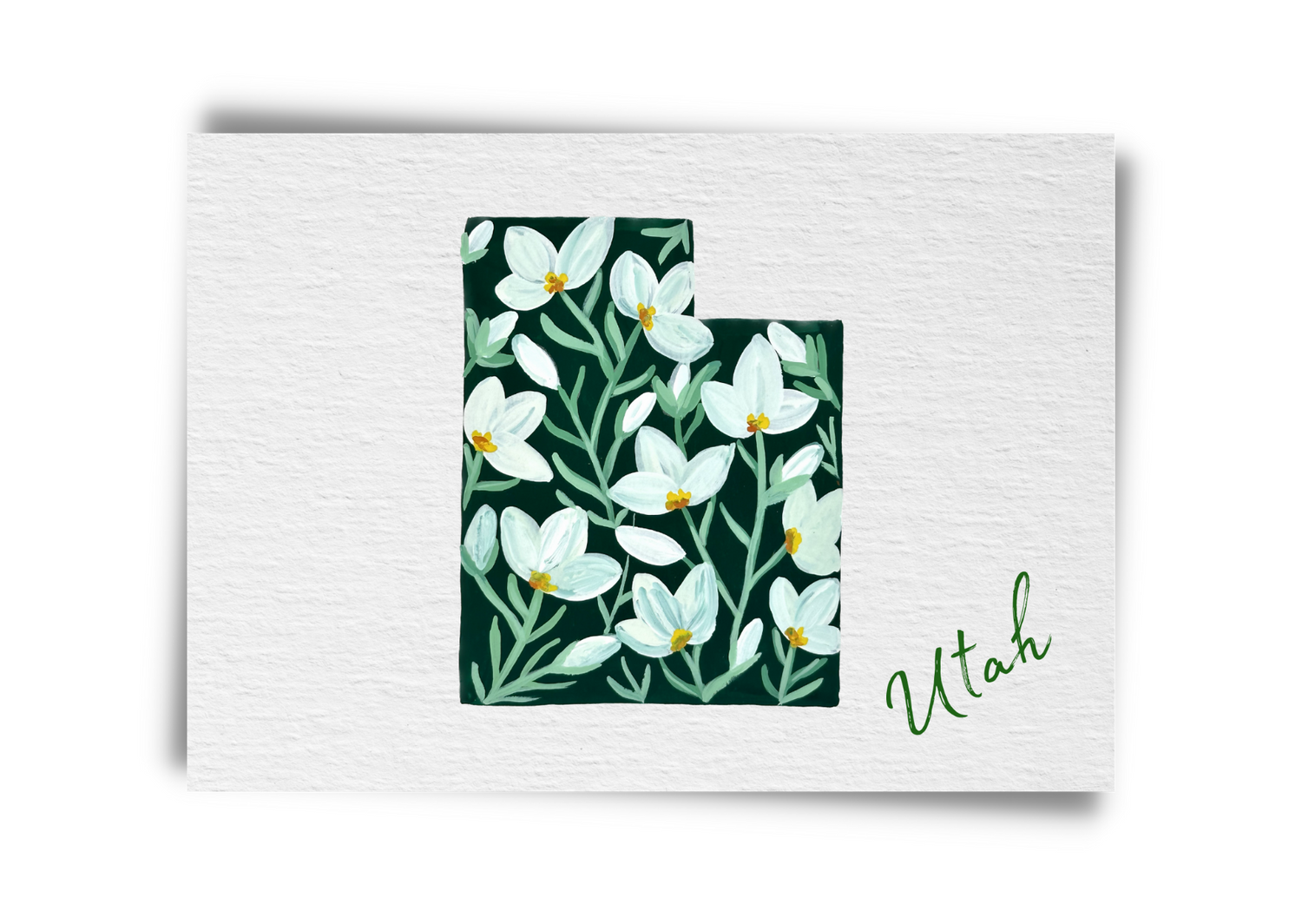 Utah State Flowers Postcard