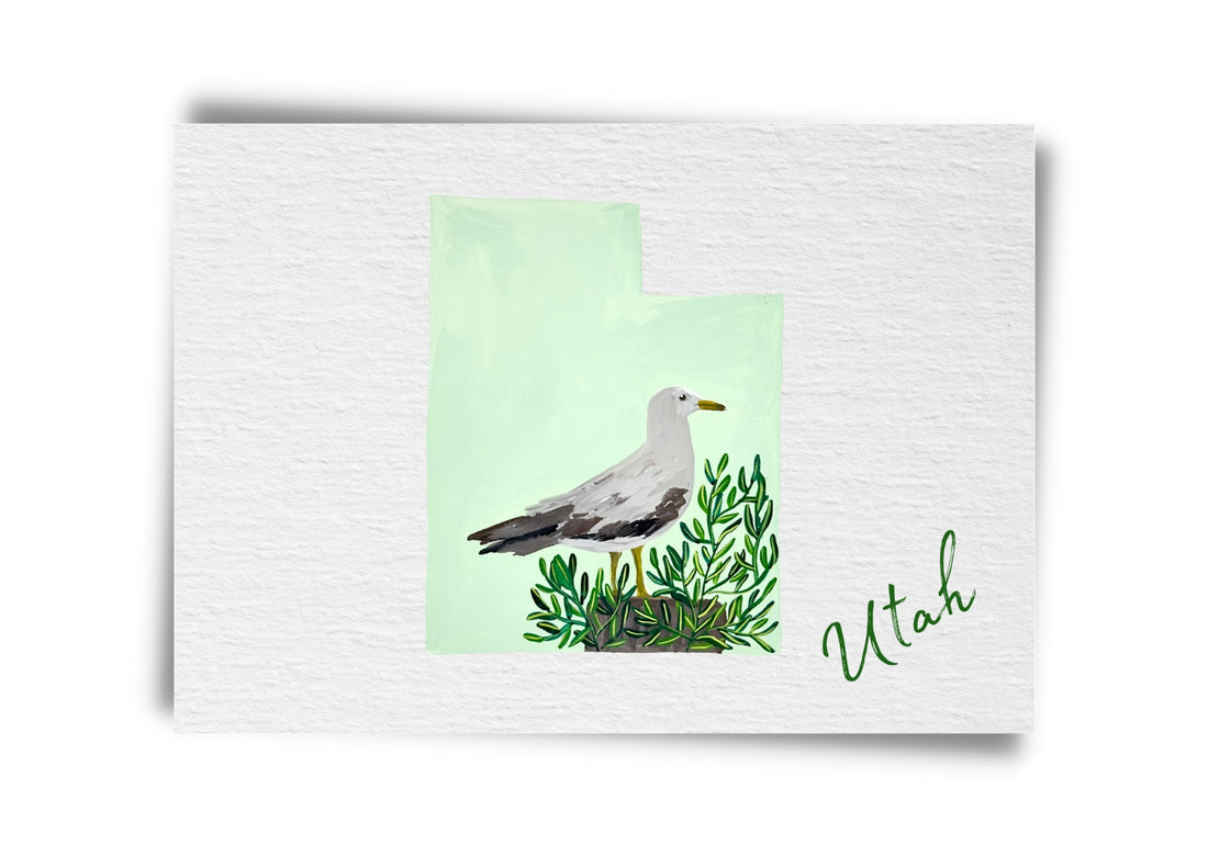 Utah State Birds Postcard