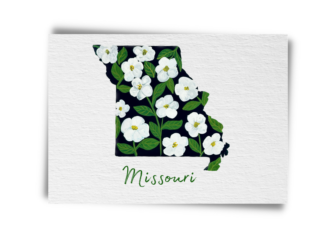 Missouri State Flowers Postcard