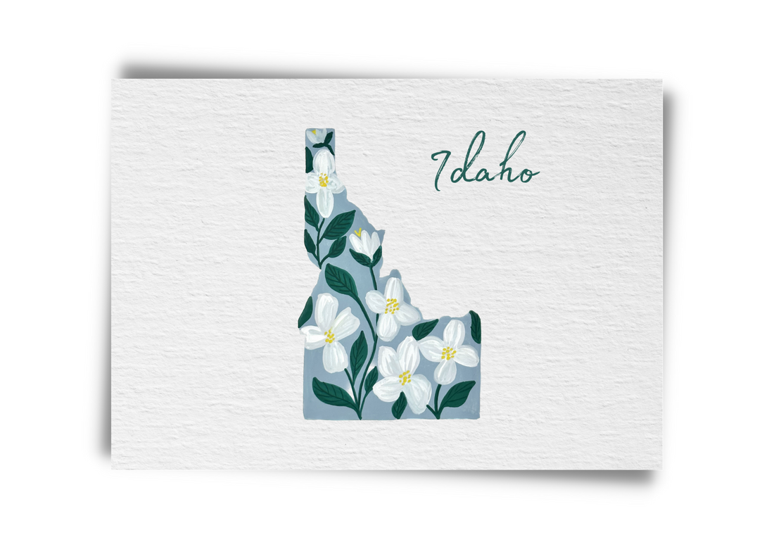 Idawo State Flowers Postcard