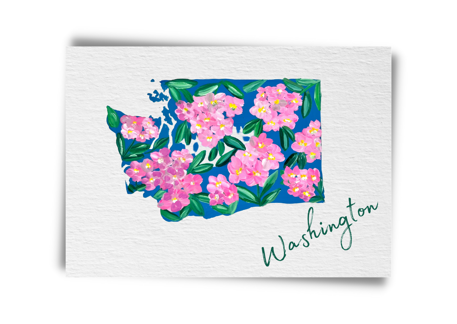 Washington State Flowers Postcard