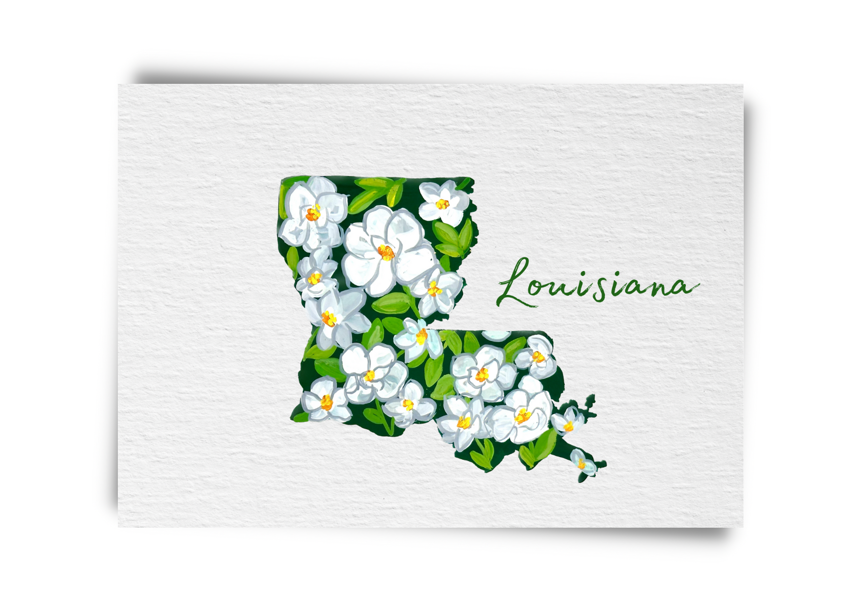 Louisiana State Flowers Postcard