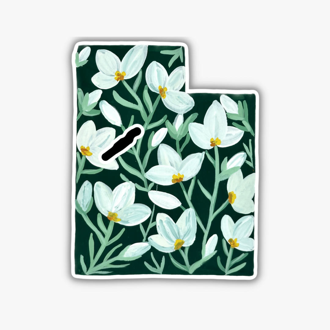 Utah State Flowers sticker WATERPROOF QUALITY VINYL MATTE
